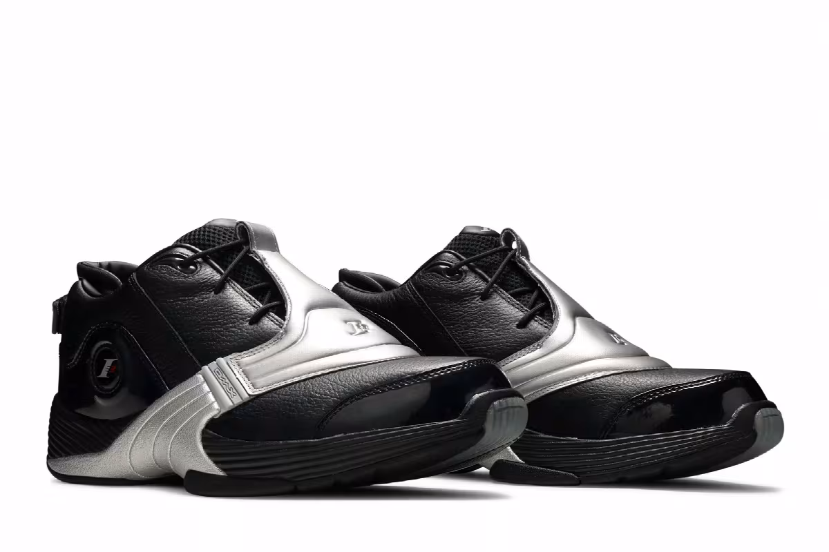 Reebok Answer 5 OG Black Silver, view 9