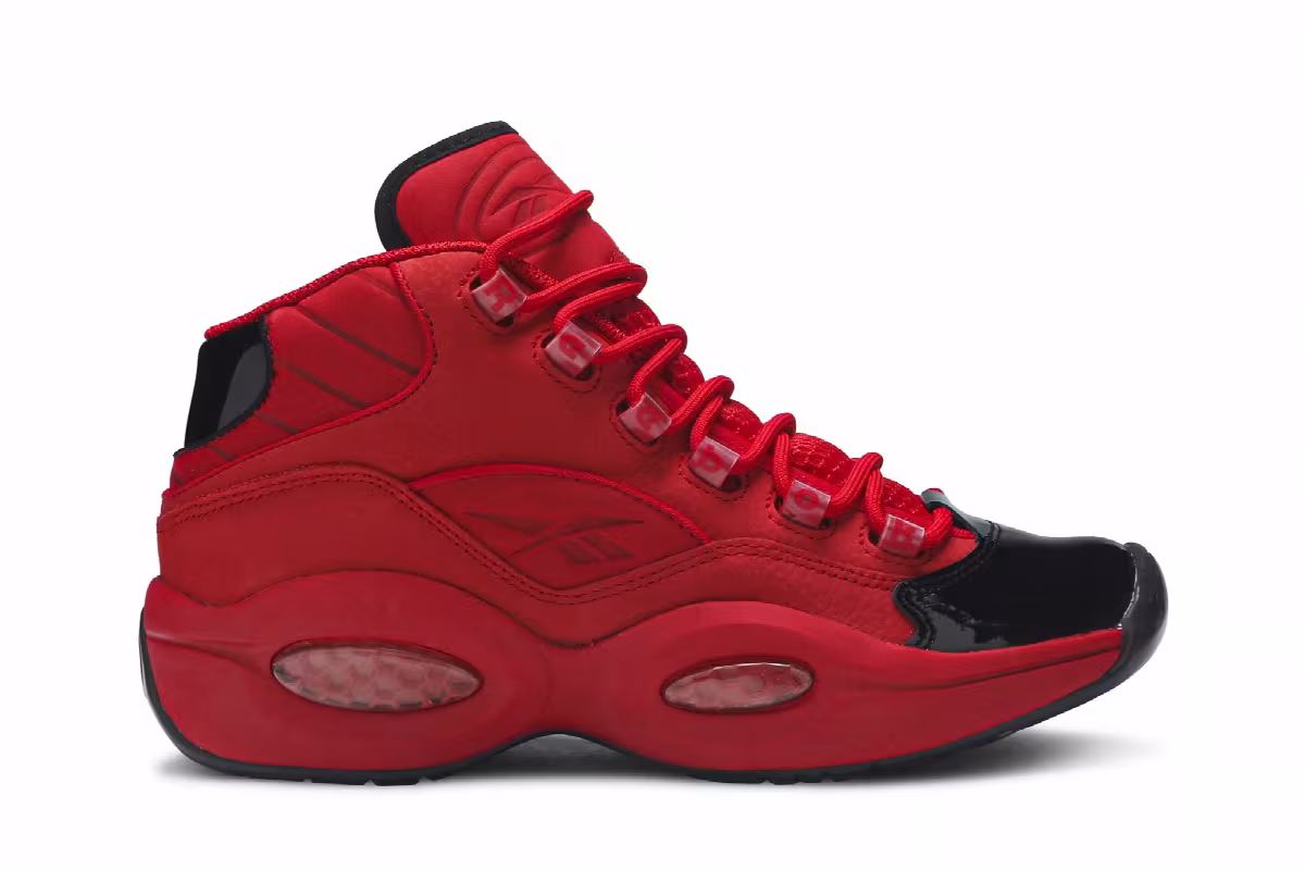 Reebok Question Mid Heart Over Hype, view 2