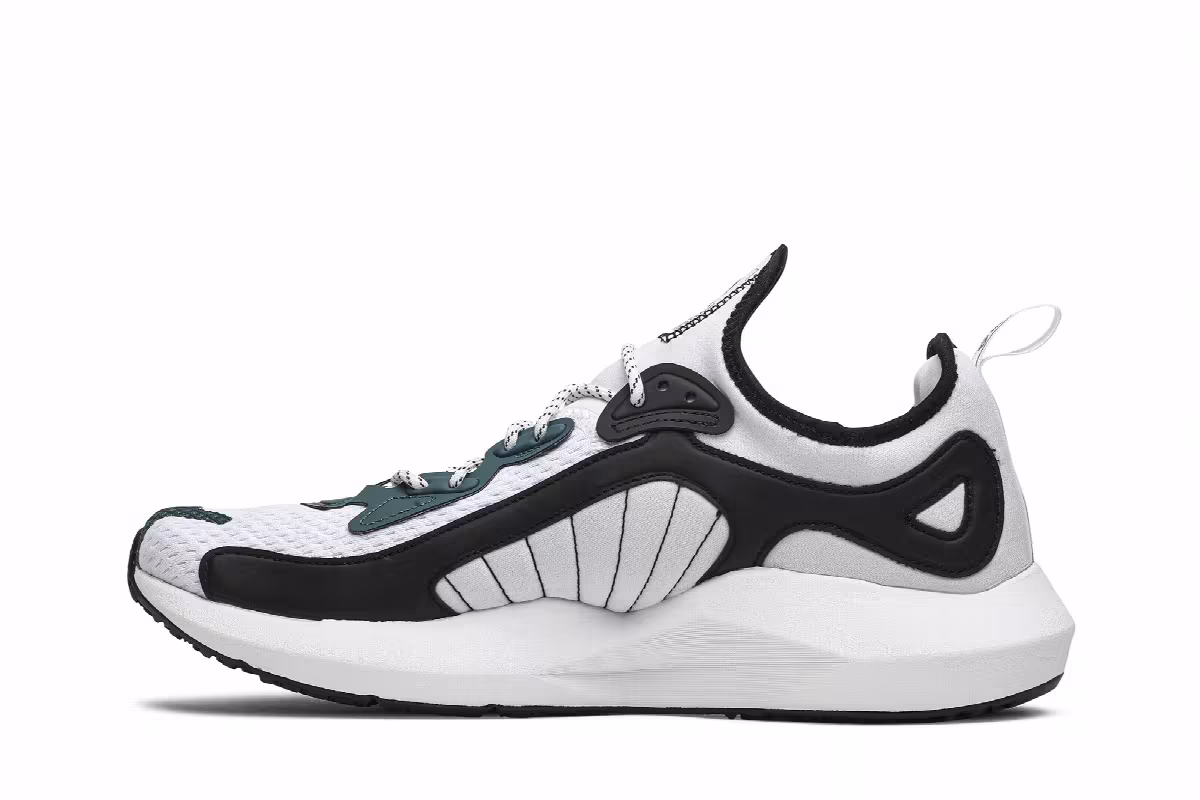 Reebok Sole Fury 00 White Black Teal, view 4