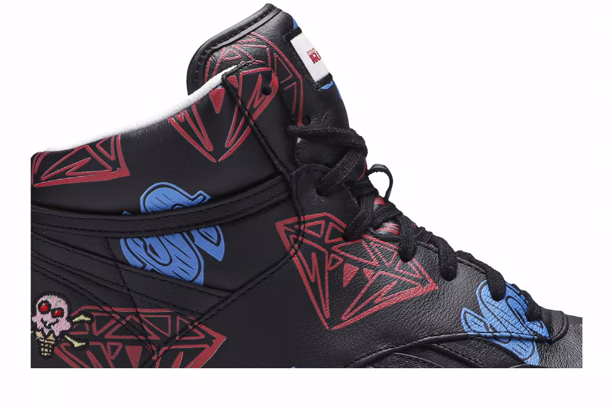BBC Ice Cream x Reebok BB4600 Hi Diamonds & Dollars, view 3