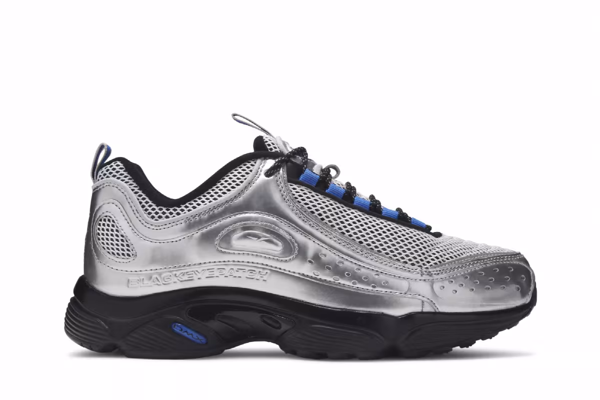 Reebok BlackEyePatch x Daytona DMX II Metallic Silver, view 2