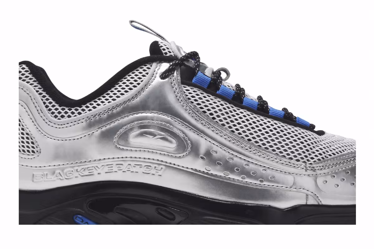 Reebok BlackEyePatch x Daytona DMX II Metallic Silver, view 3