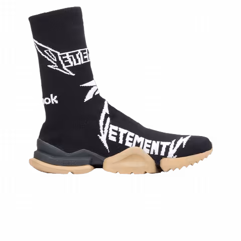 Vetements x Reebok Metal Sock Runner Boot '10th Anniversary - Black'
