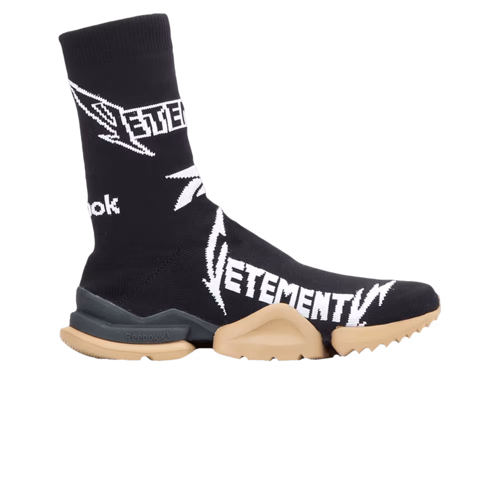 Vetements x Reebok Metal Sock Runner Boot 10th Anniversary - Black