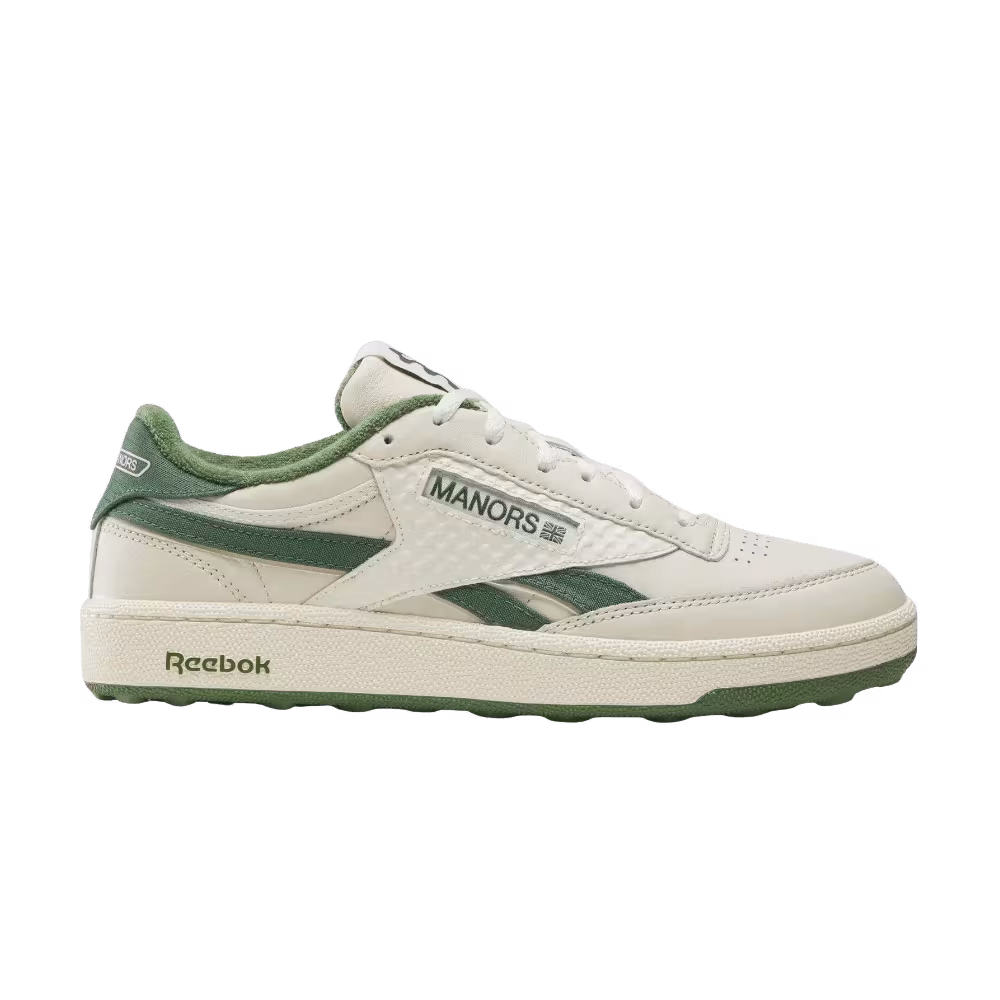 Manors x Reebok Club C Revenge Golf Vintage Chalk Legacy Green