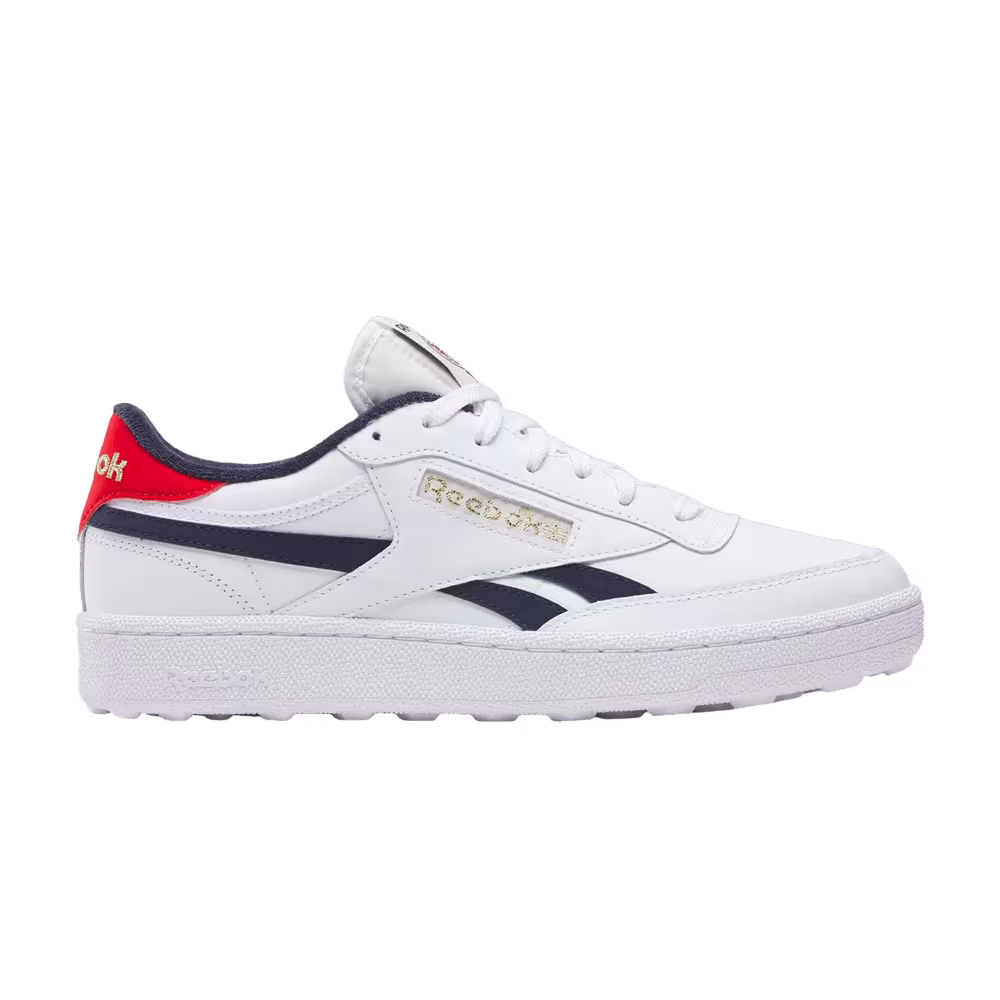 Reebok Club C Revenge Golf White Navy Red