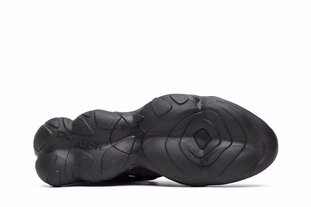Pyer Moss x Reebok DMX Run Fusion Experiment Triple Black, view 5