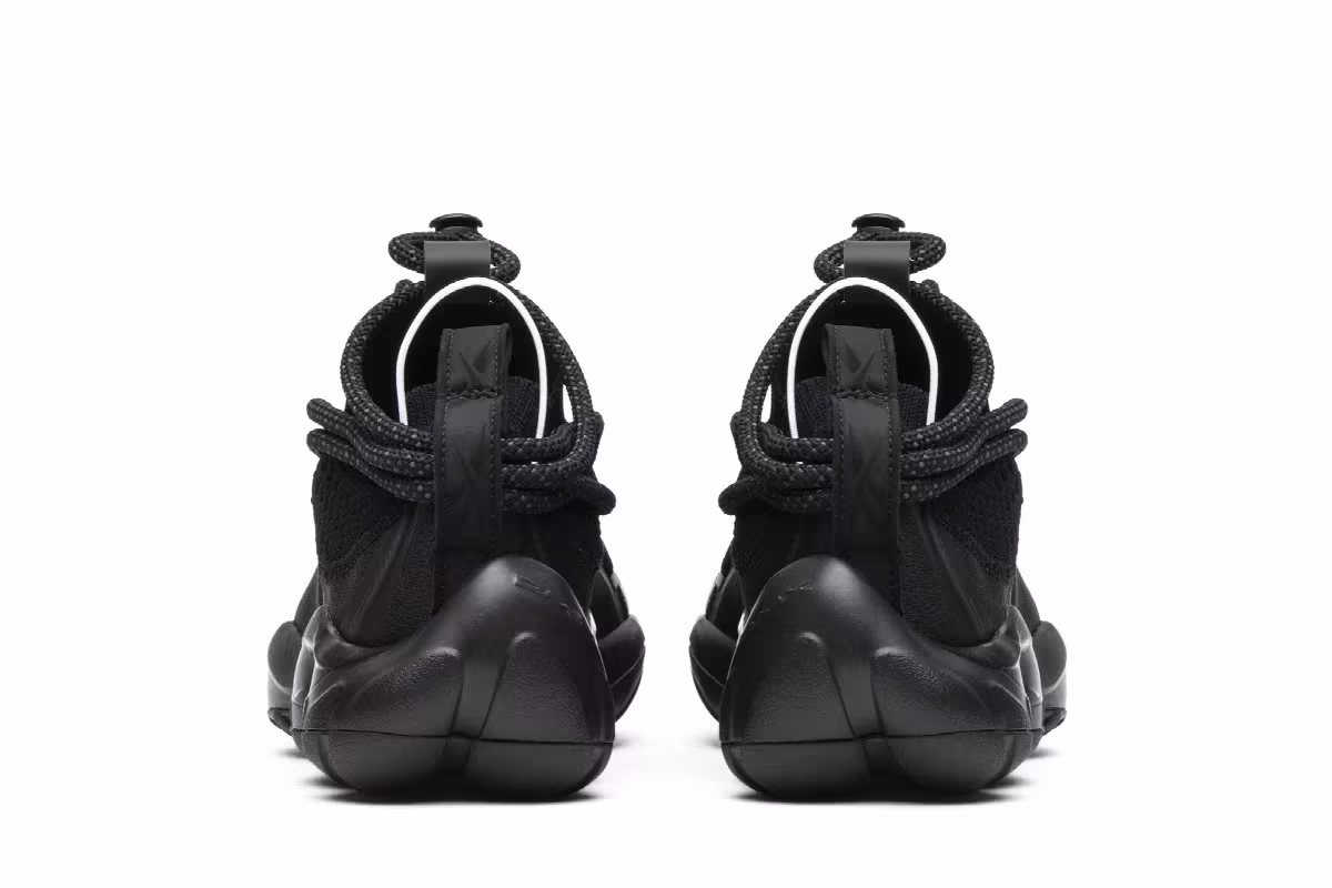 Pyer Moss x Reebok DMX Run Fusion Experiment Triple Black, view 7