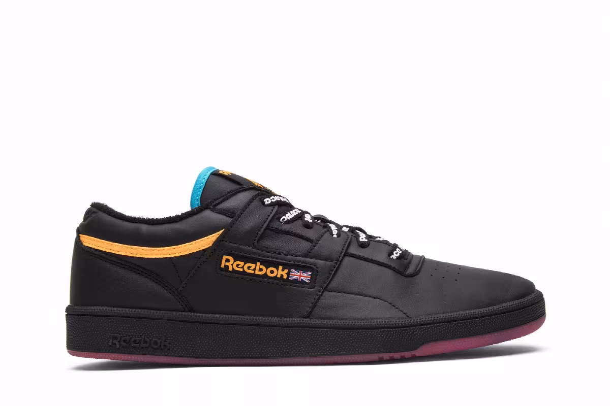 Palace x Reebok Club Workout Black, view 2