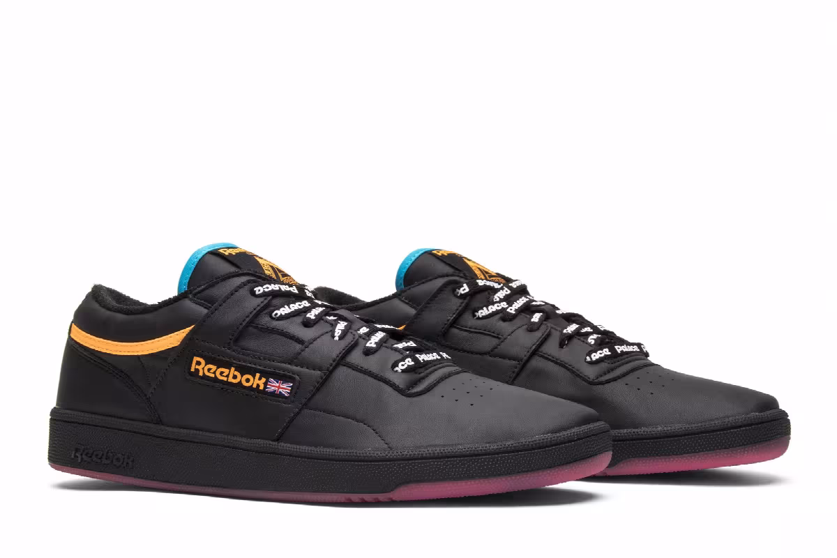 Palace x Reebok Club Workout Black, view 9