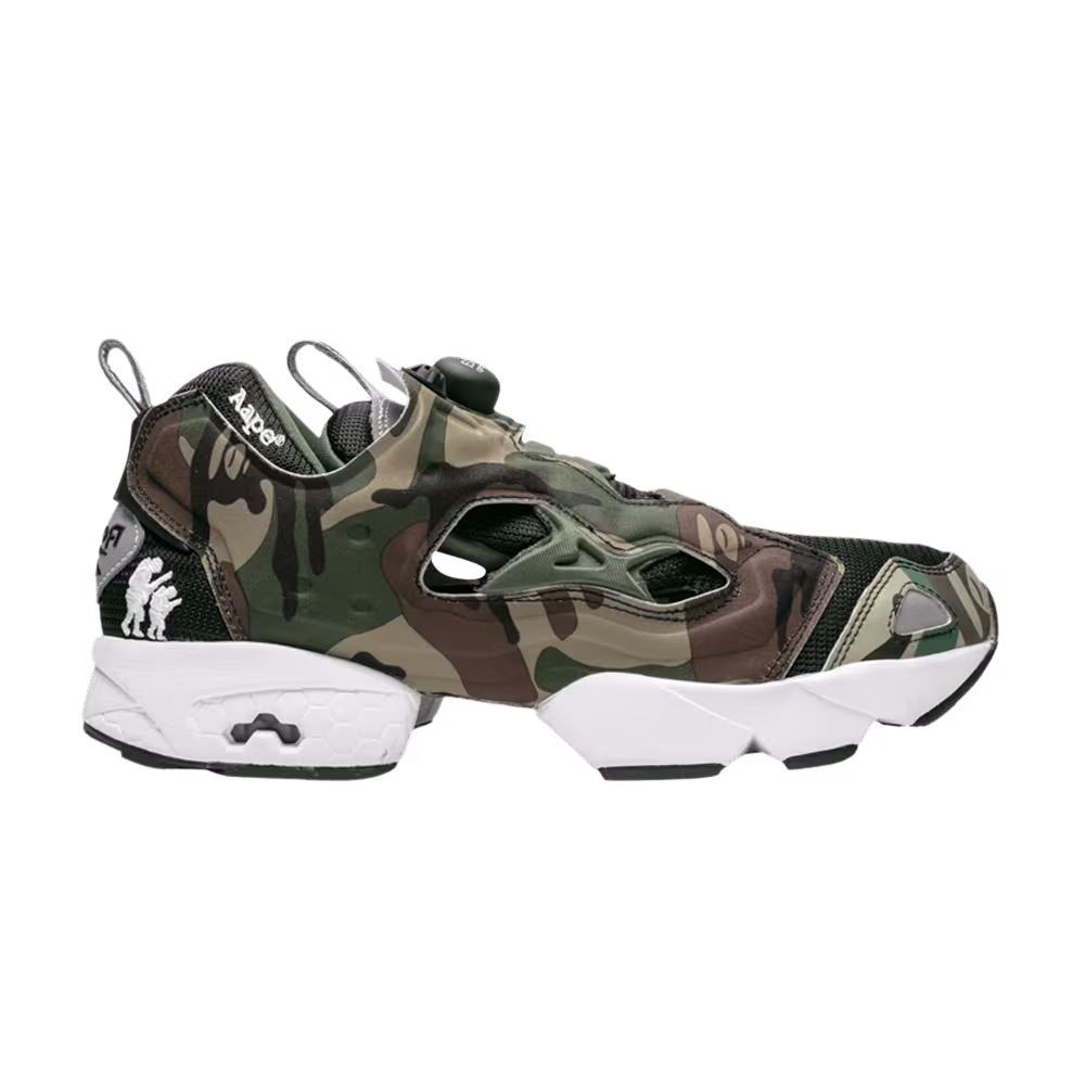AAPE x Reebok Pump Fury Camo Black White