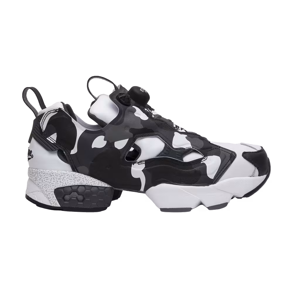 A Bathing Ape x Mita x Reebok InstaPump Fury White Black Camo