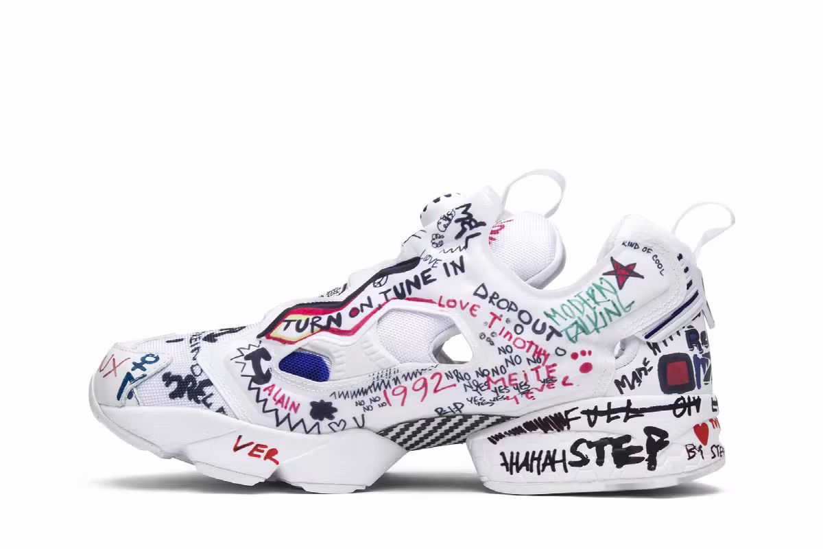 Vetements x Reebok InstaPump Fury Graffiti, view 4