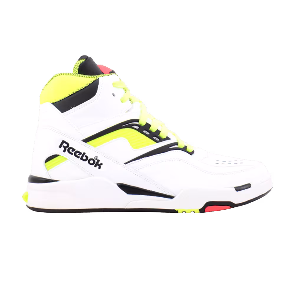 Reebok Twilight Zone Pump White Neon Yellow