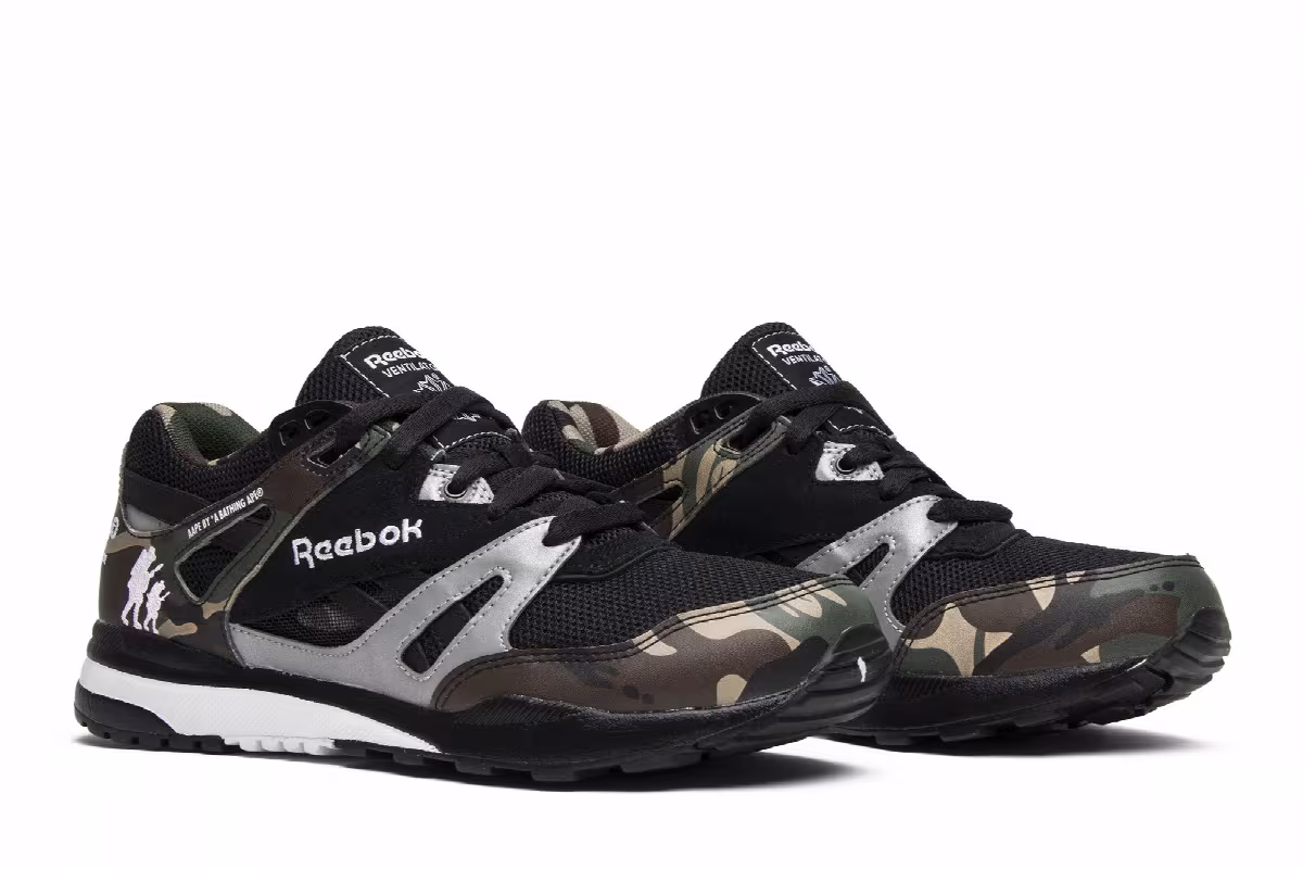 AAPE x Reebok Ventilator Affiliates Camo, view 9