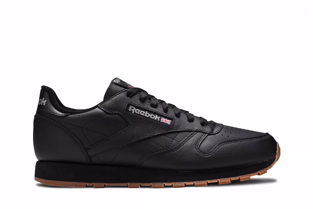 Reebok Classic Leather Black Gum, view 2