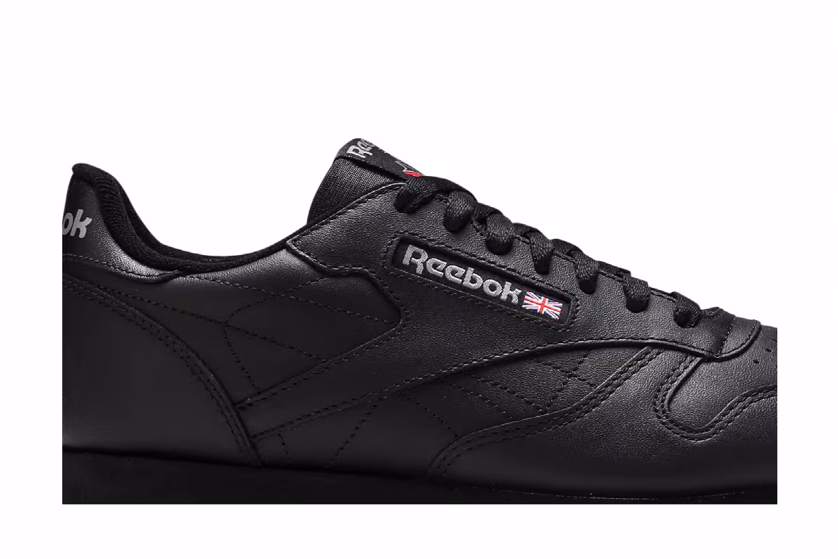 Reebok Classic Leather Black Gum, view 3