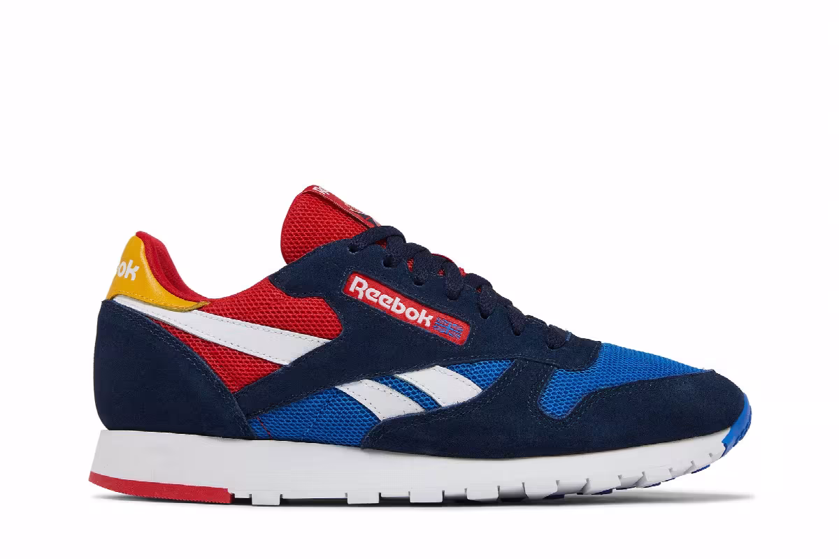 Reebok Classic Leather MU Collegiate Navy Red, view 2