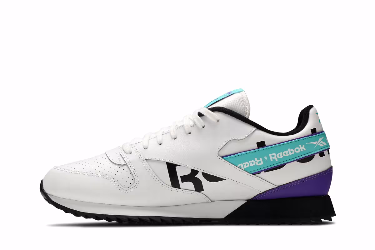 Reebok Classic Leather White Turquoise, view 4