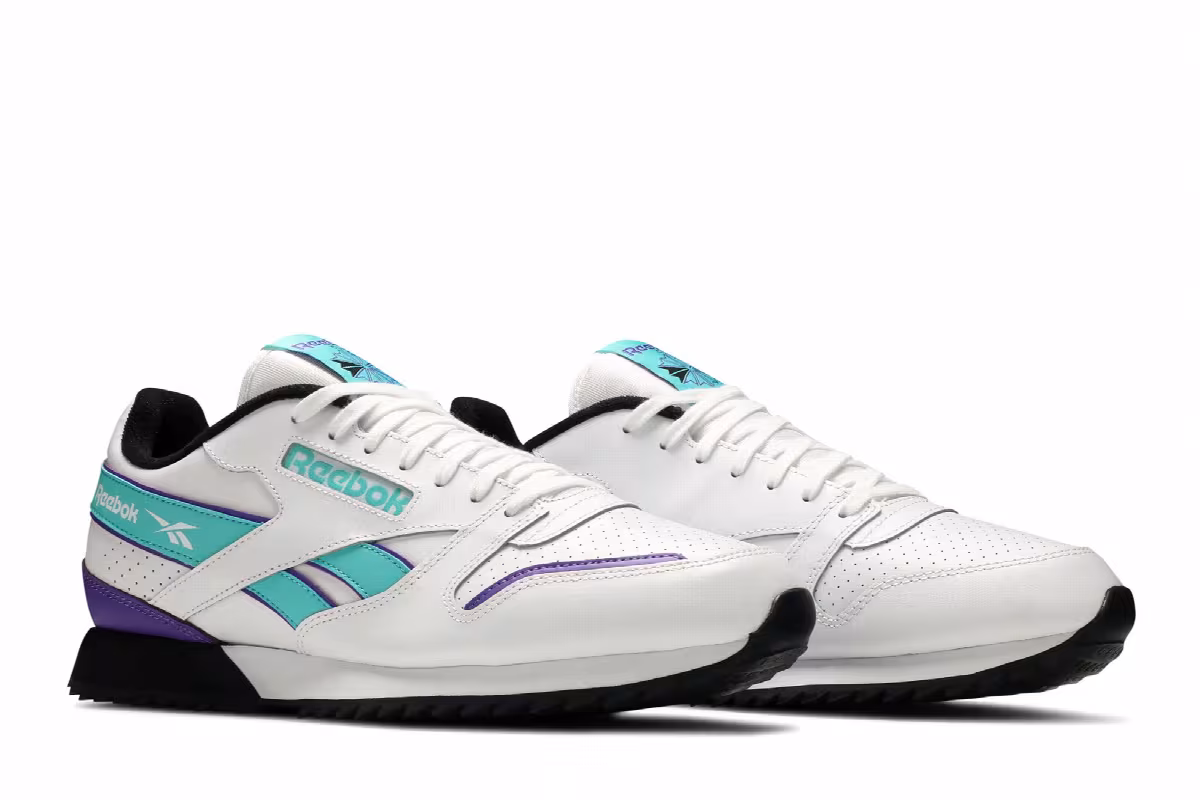 Reebok Classic Leather White Turquoise, view 9