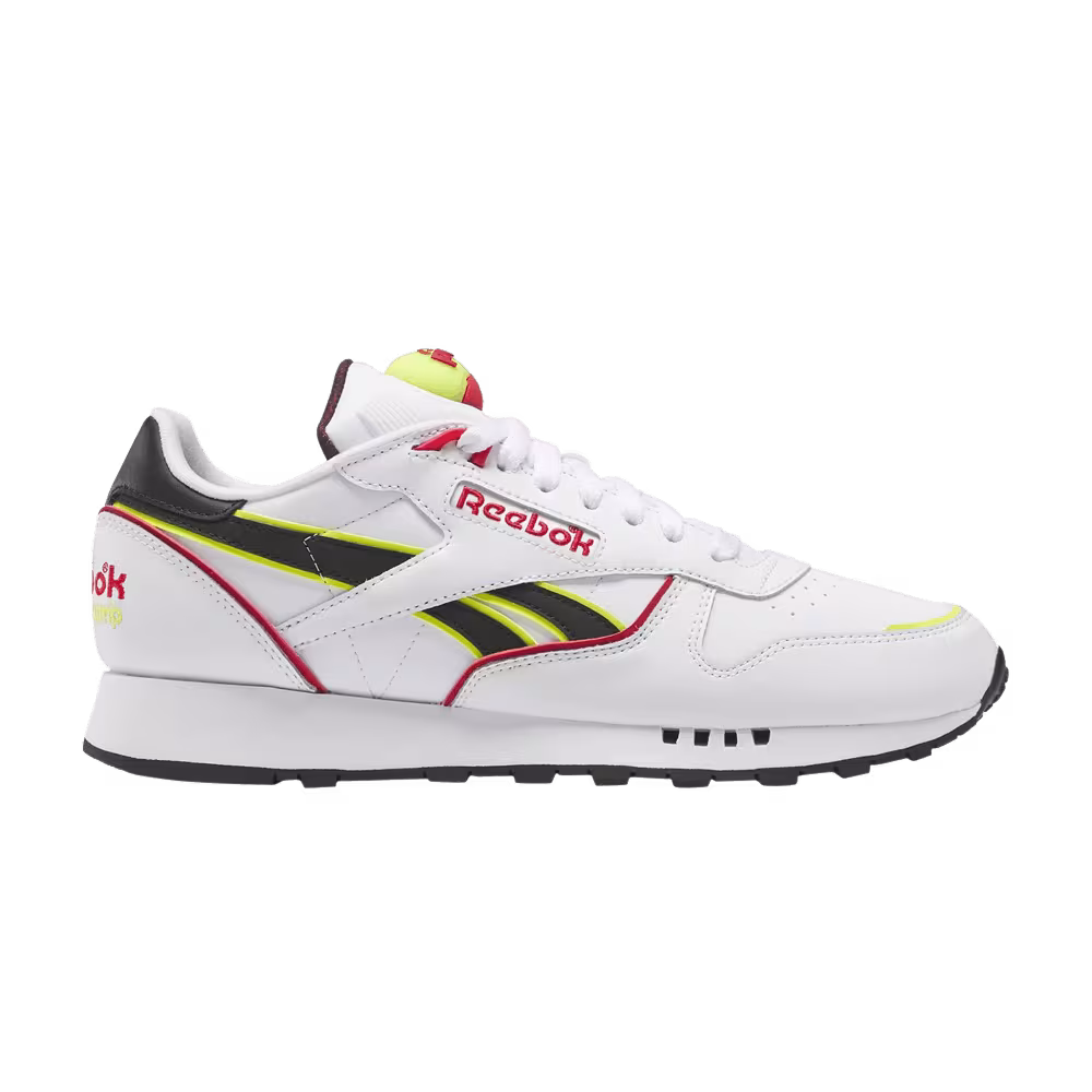 Reebok Classic Leather Pump White Acid Yellow