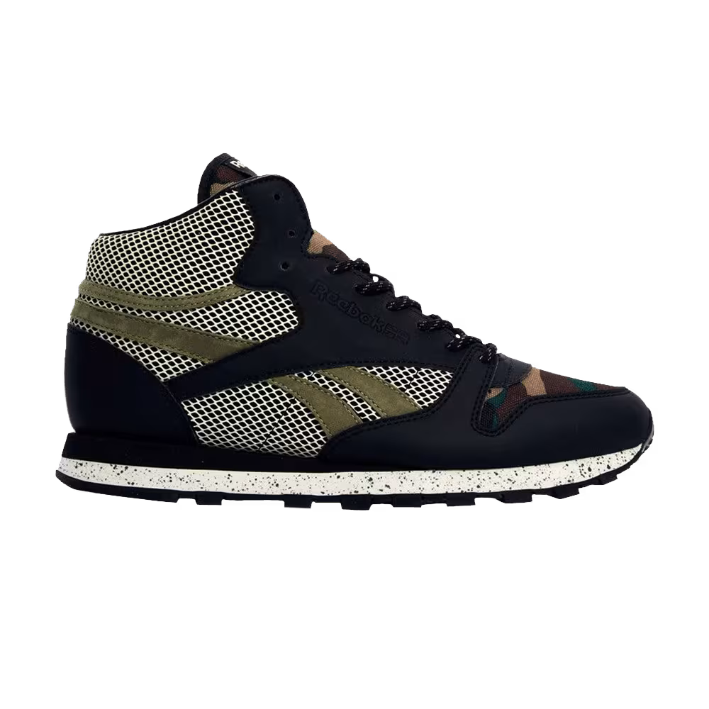 Atmos x Reebok Classic Leather Mid R12 Black Camo