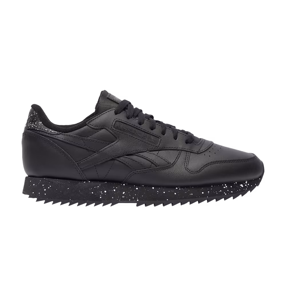 Reebok Classic Leather Ripple Black White Speckled