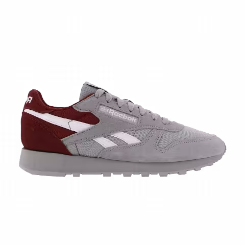 Reebok Classic Leather 'Pure Grey Classic Burgundy'