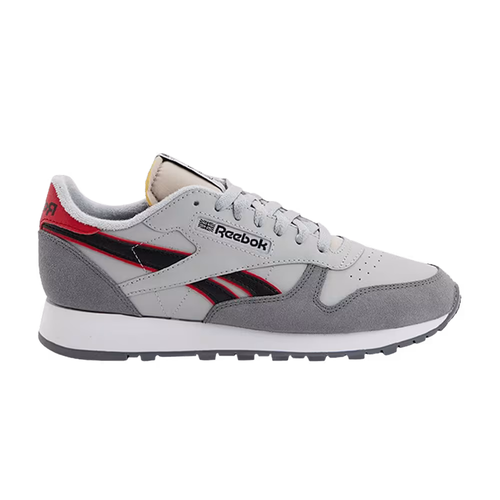 Reebok Classic Leather Pure Grey Vector Red