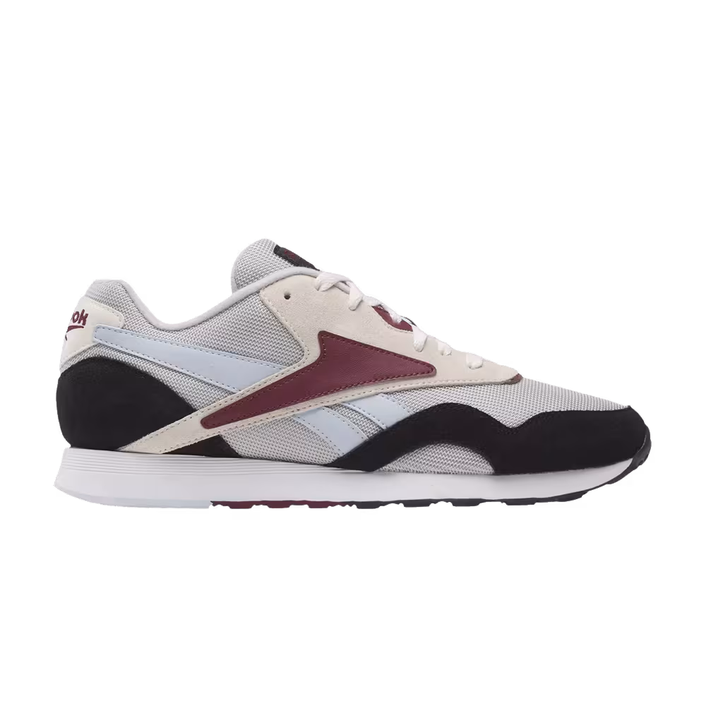 Reebok Classic Nylon Plus Black Steely Fog Maroon