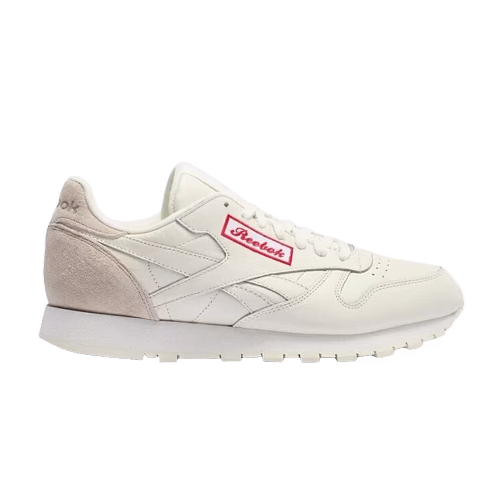Reebok Classic Leather Chalk Sand Stone Primal Red