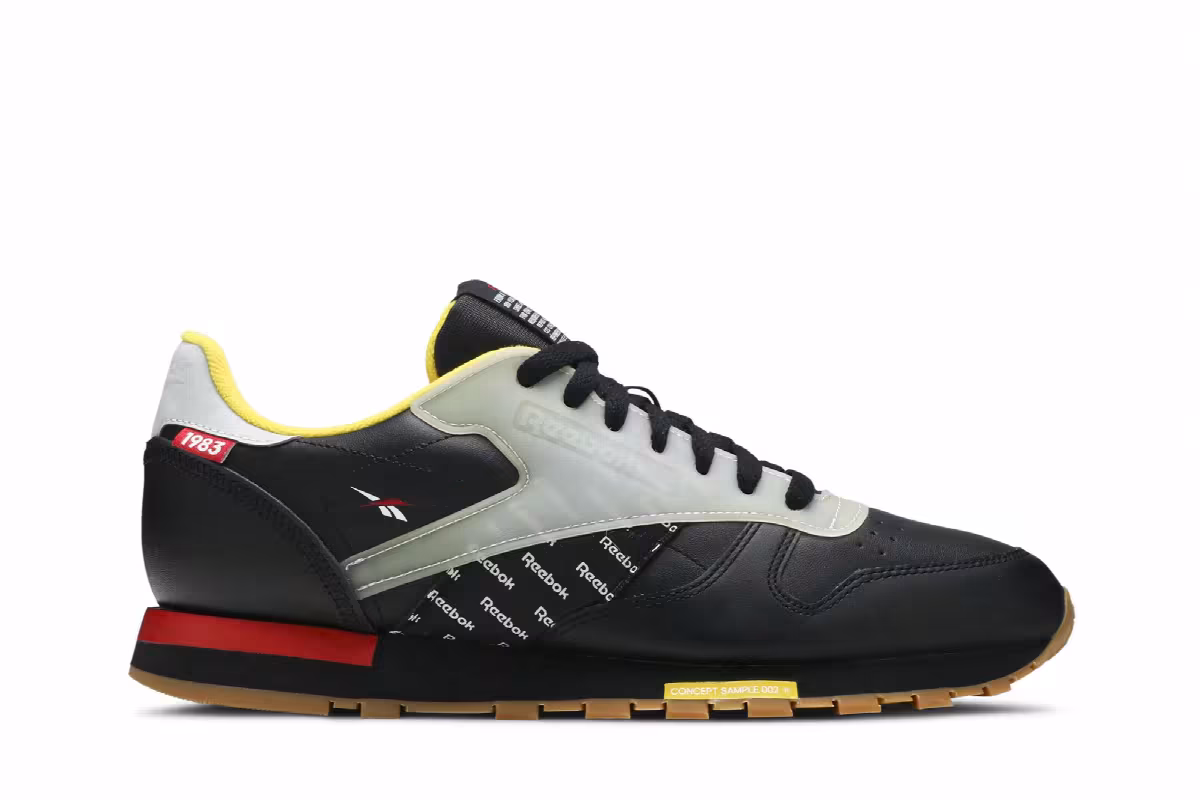 Reebok Classic Leather Altered Black Grey, view 2