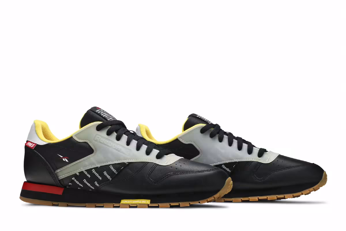 Reebok Classic Leather Altered Black Grey, view 9