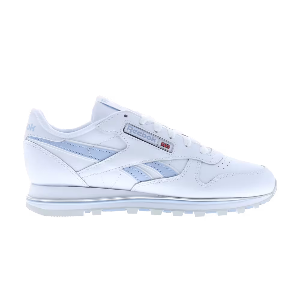 Reebok Women's Classic Leather Clip V2 White Pale Blue