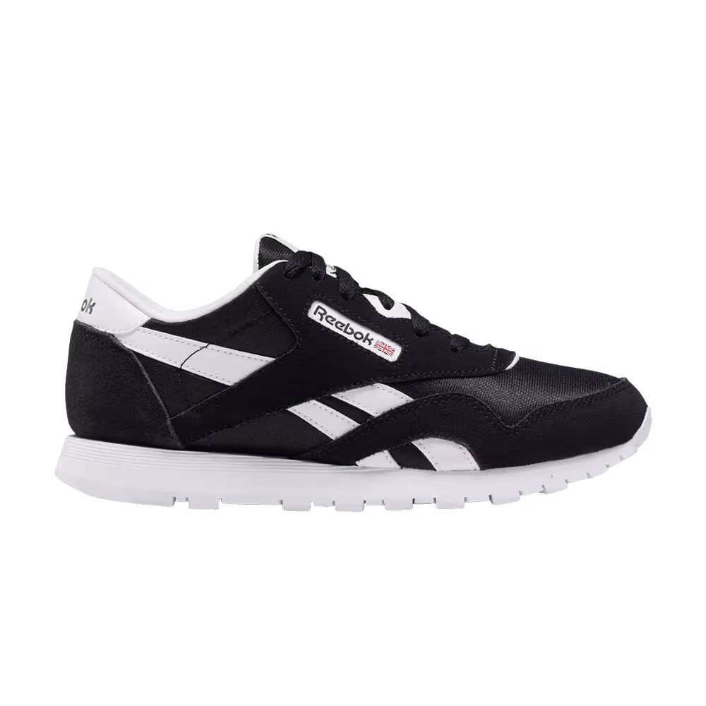 Reebok Classic Nylon Big Kid Black/Black/White