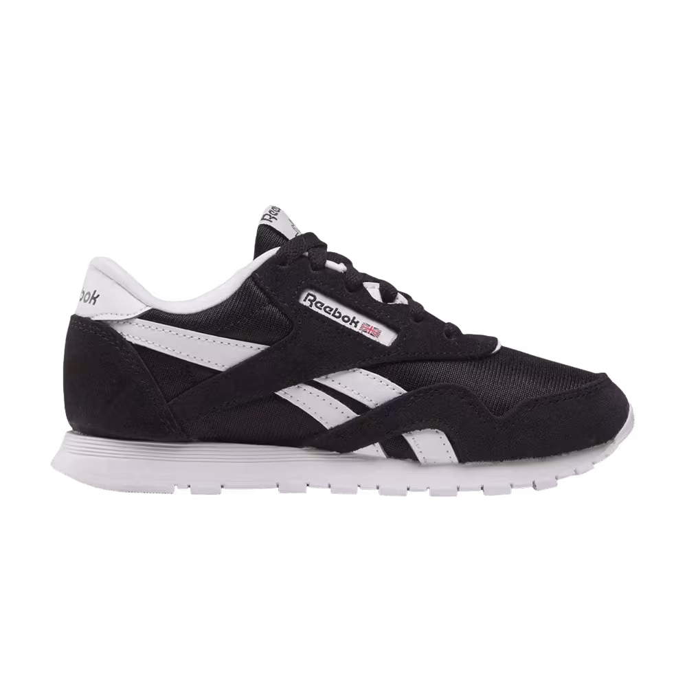 Reebok Classic Nylon Little Kid Black/Black/White