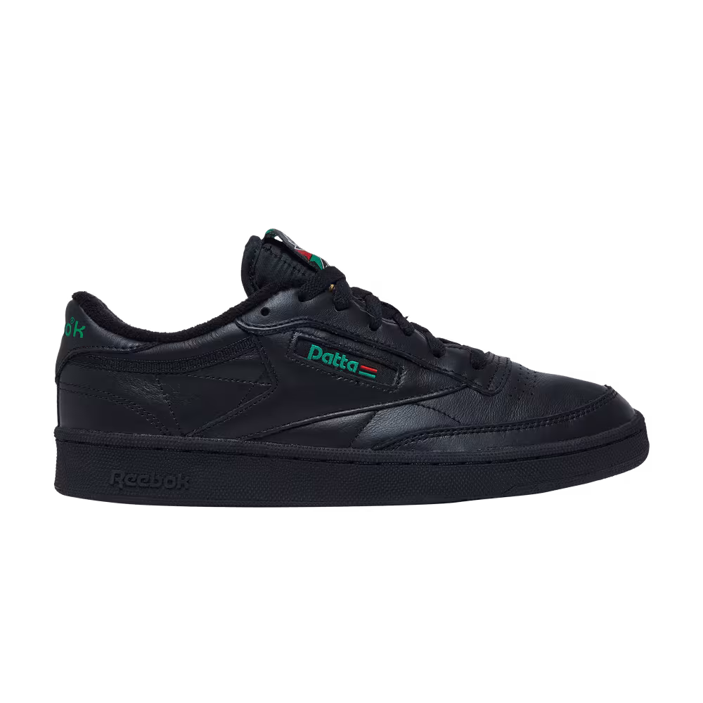Patta x Reebok Club C 85 Black Glen Green
