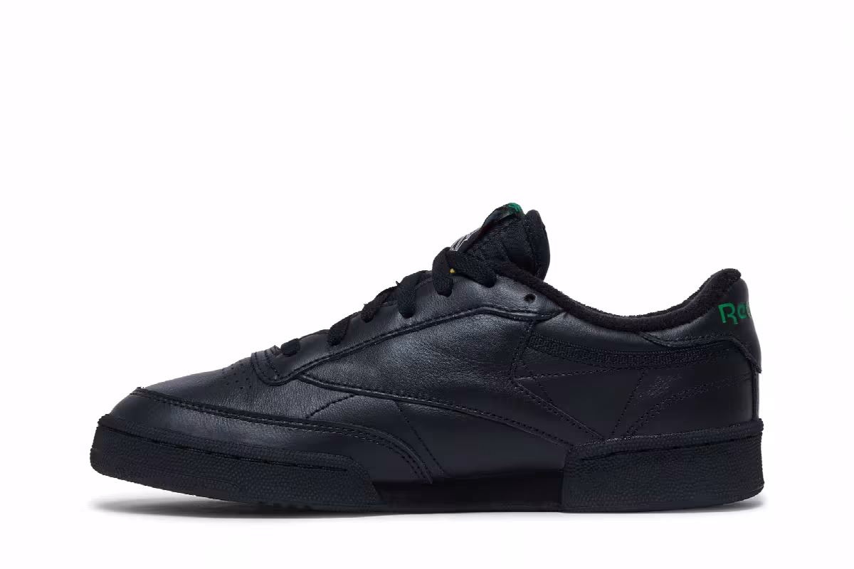 Patta x Reebok Club C 85 Black Glen Green, view 4