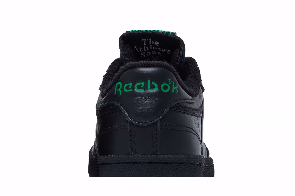 Patta x Reebok Club C 85 Black Glen Green, view 8