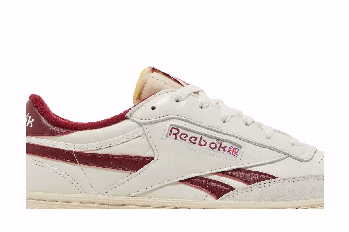 Reebok Club C Revenge Vintage Chalk Classic Burgundy, view 3