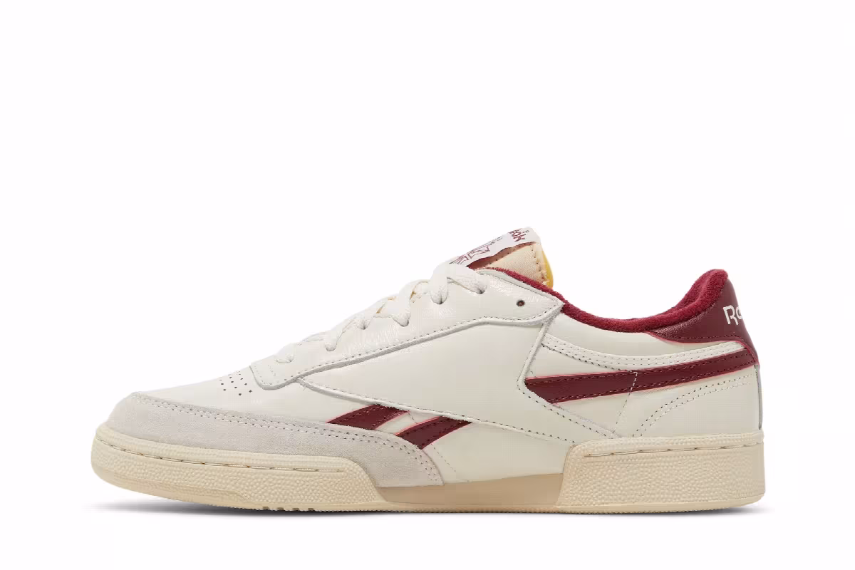 Reebok Club C Revenge Vintage Chalk Classic Burgundy, view 4