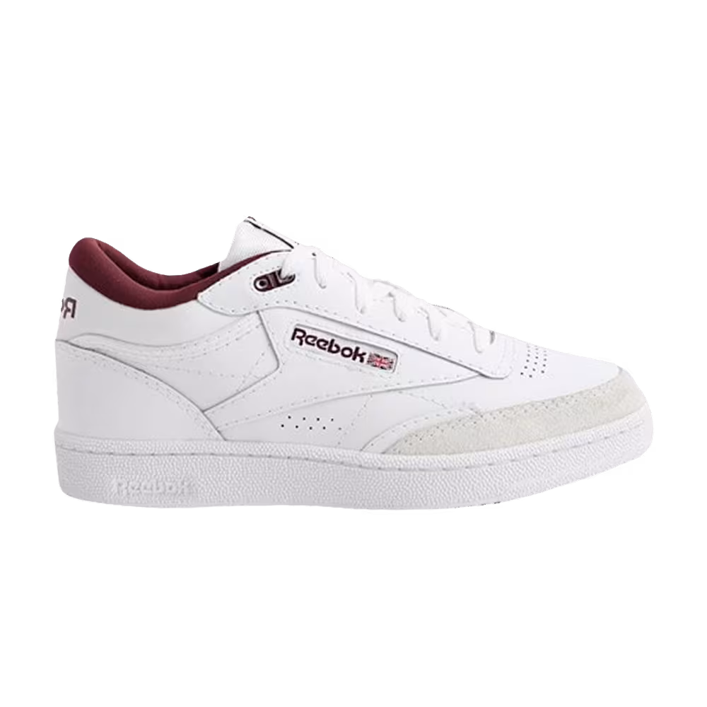 Reebok Club C Mid 2 White Classic Maroon