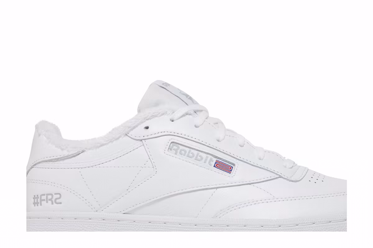 atmos x #FR2 x Reebok Club C 85 White Grey, view 3