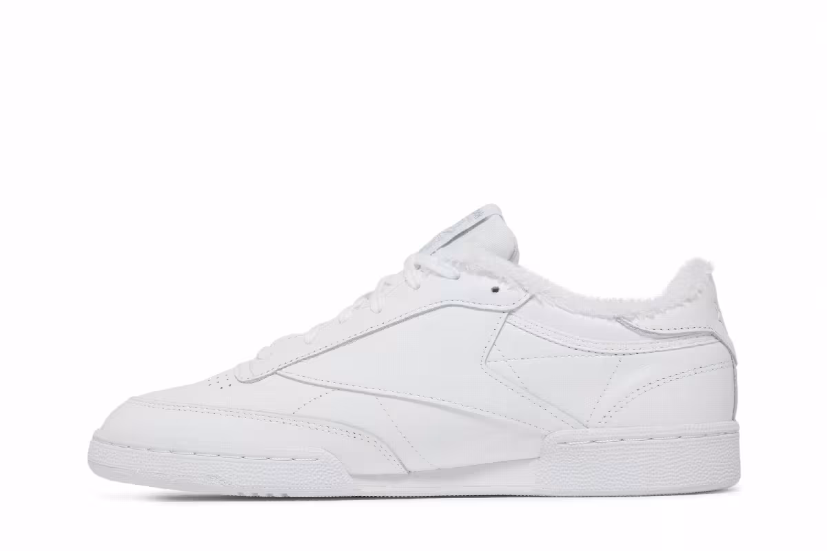 atmos x #FR2 x Reebok Club C 85 White Grey, view 4