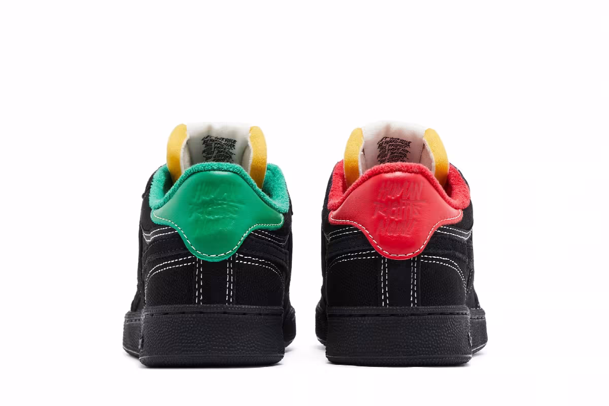 Reebok Club C Revenge Human Rights Now! - Black, view 7