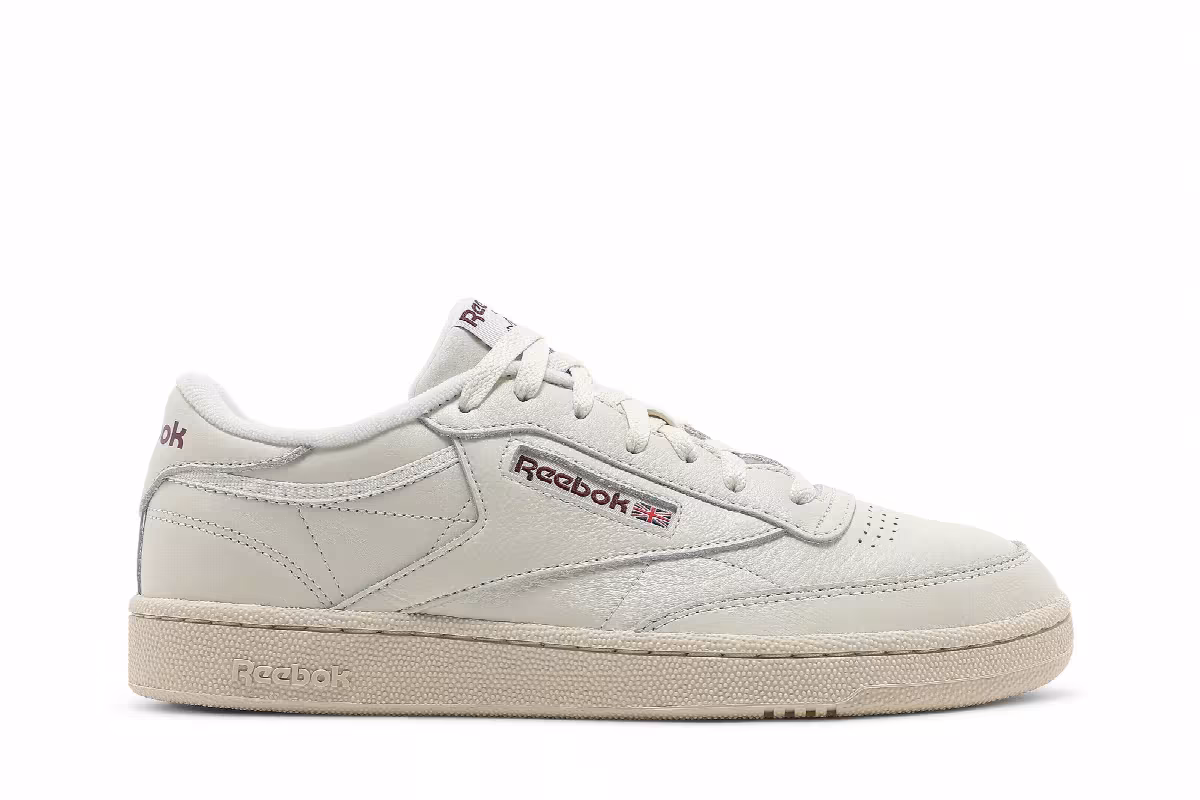 Reebok Club C 85 Vintage Chalk Maroon, view 2