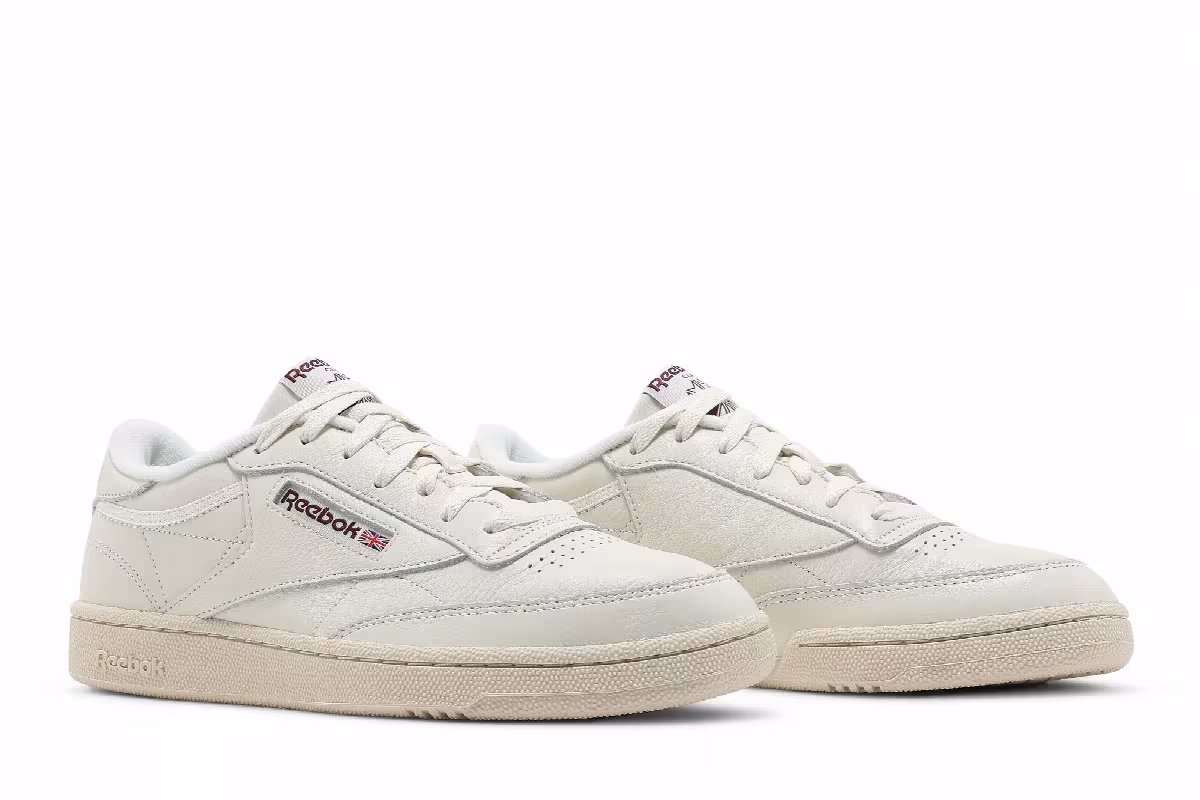Reebok Club C 85 Vintage Chalk Maroon, view 9