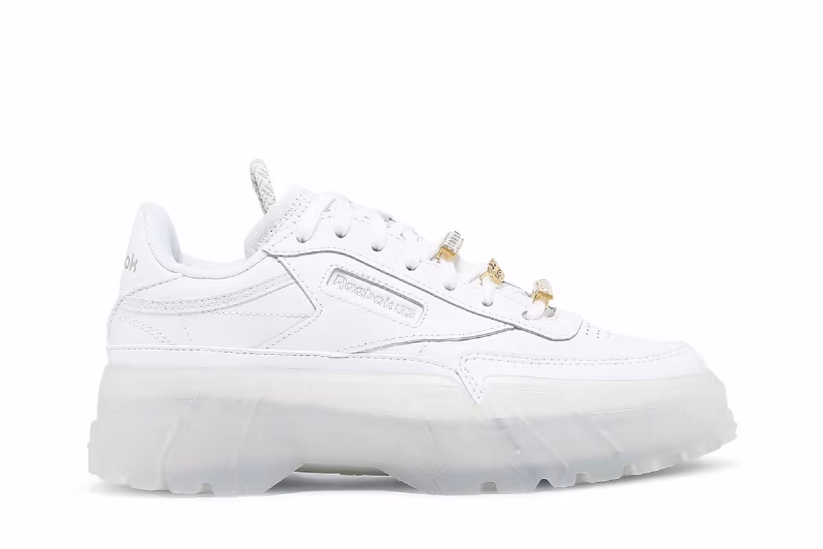 Cardi B x Reebok Women's Club C Triple White, view 2