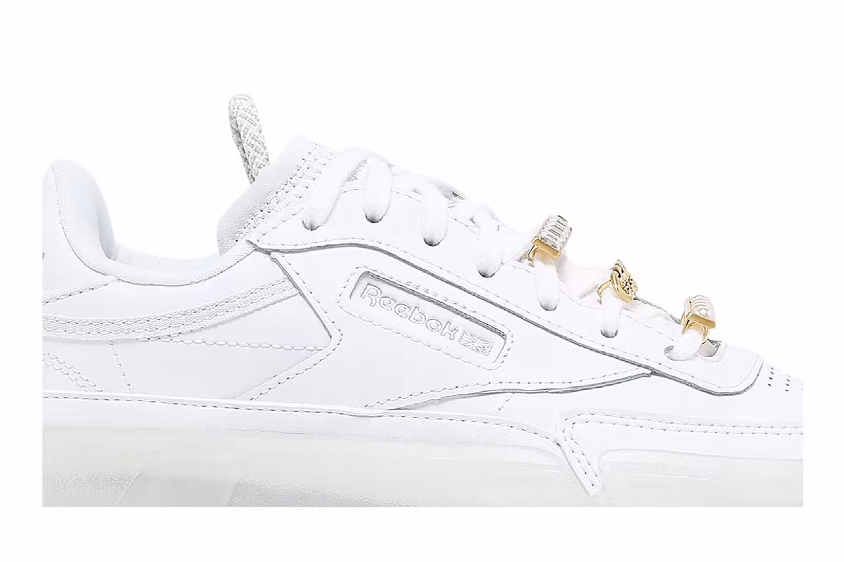 Cardi B x Reebok Women's Club C Triple White, view 3