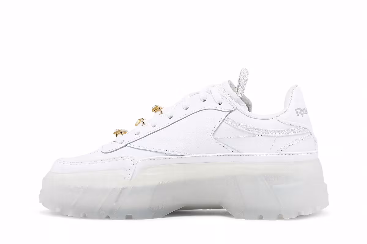 Cardi B x Reebok Women's Club C Triple White, view 4